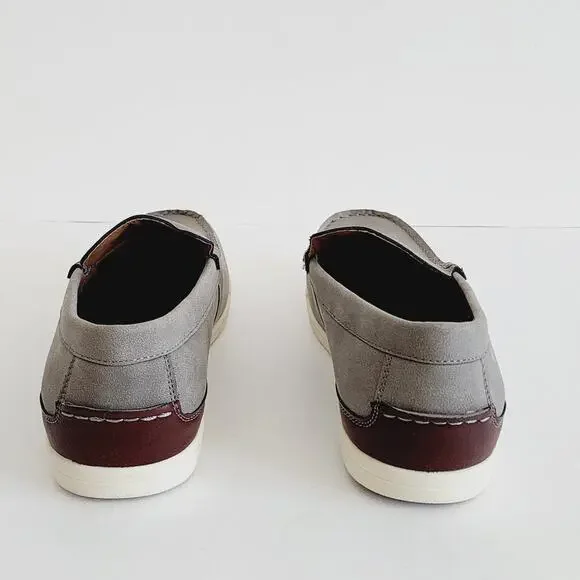 Madden Ortholite Gray Faux Leather Slip On Casual Loafers Men's Size 9.5 - Picture 3 of 6